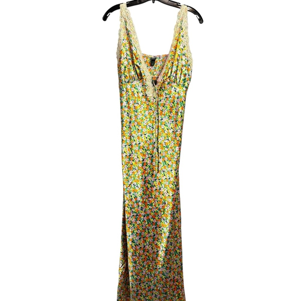Wild Fable new slip maxi floral cottagecore dress size medium retro chic y2k